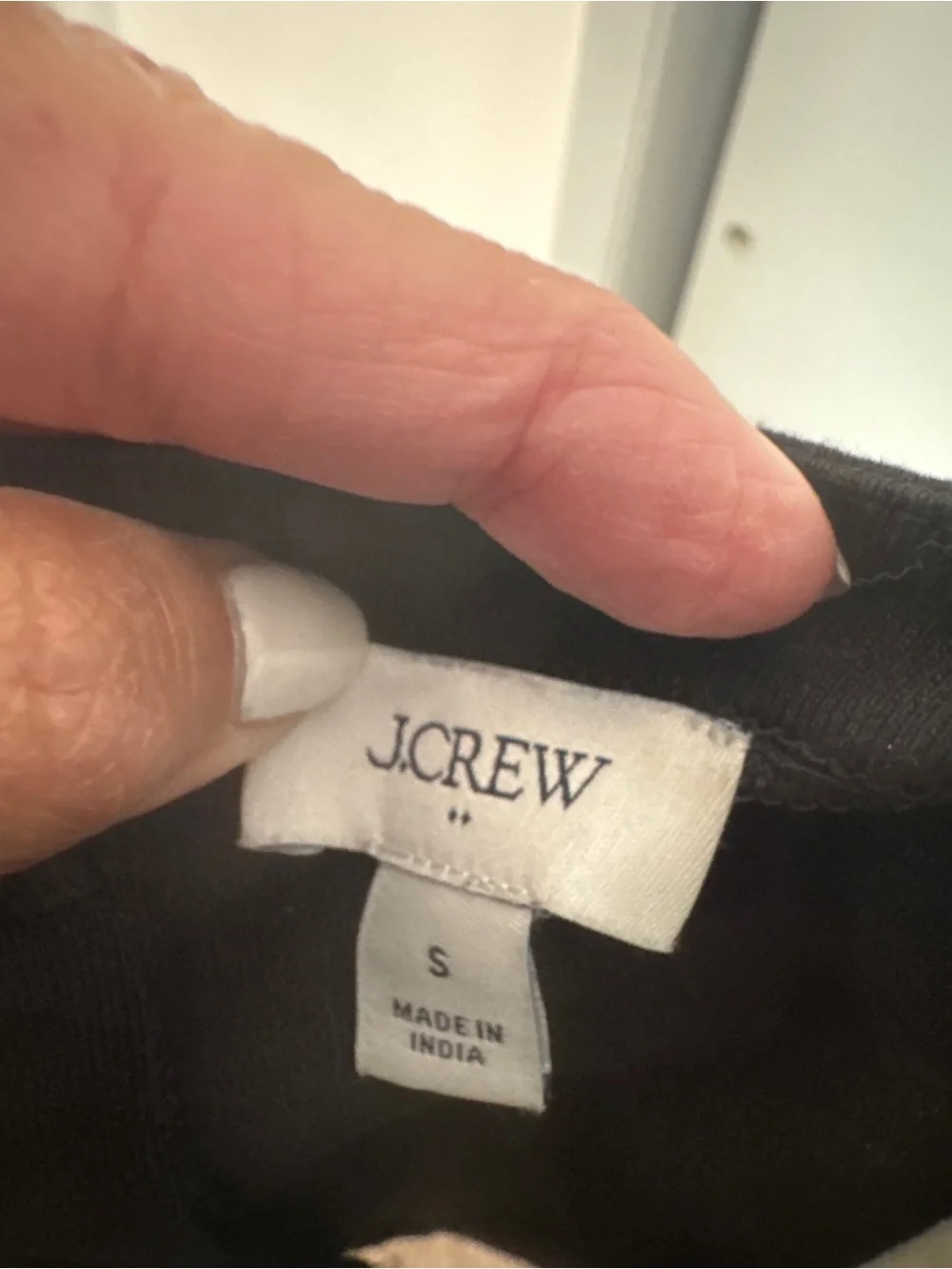 J. Crew Black Long-Sleeve Puff Shoulder Shirt